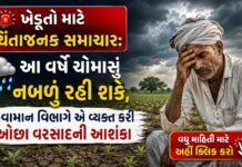 ચોમાસા અંગે IMDની મોટી આગાહી: સામાન્ય કરતાં ઓછા વરસાદના એંધાણ, ખેડૂતો સાવચેત રહે